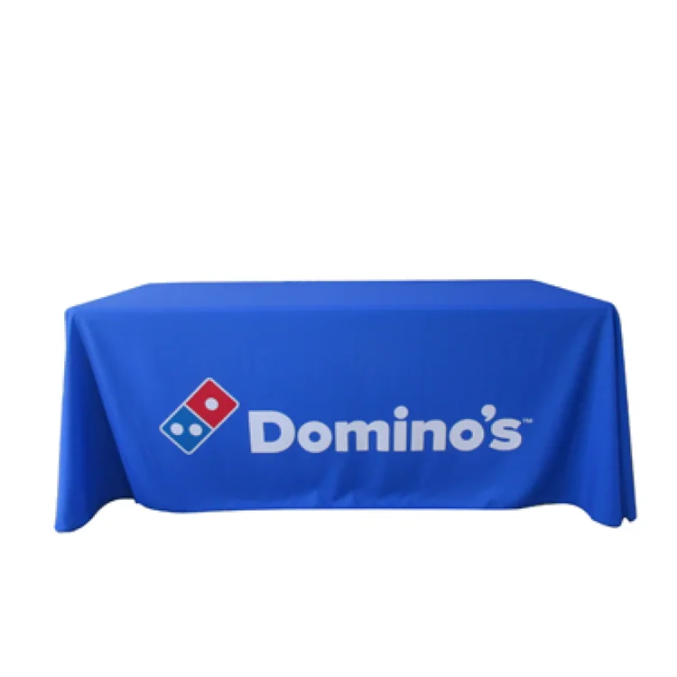 Custom Fitted Table cover Fast Delivery  for Fair show event, waterproof Trade Show Events Table Cloth