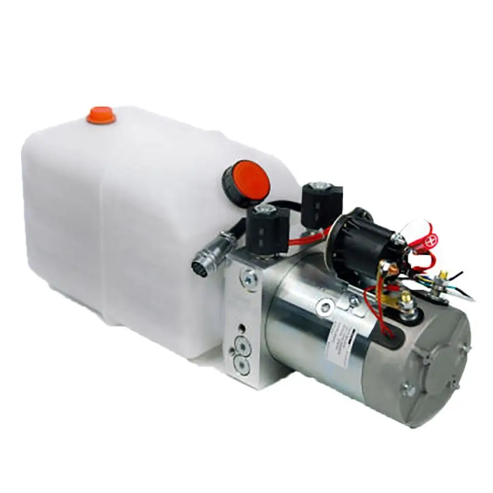 12 Volt Hydraulic Power Unit Double Acting Tipper Truck Hydraulic Power Unit Snow Plow Power Unit