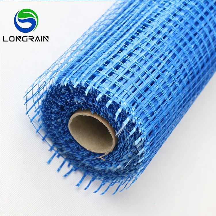 China factory produce 10mm*10mm blue 8'x32m in Mekka Saudi Arabia Fiberglass mesh/Custom color Glass fiber mesh