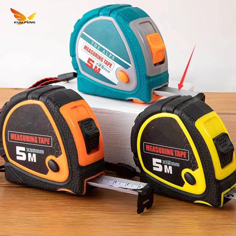 Custom Design Meter Tape Measure Retractable Measuring Portable Abs Plastic Stainless Steel Tape Measures For Construction