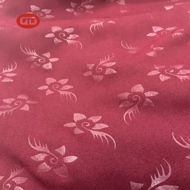 Hot sale high quality Indonesia market QD moss crepe emboss 125-130GSM with stretch polyester fabric
