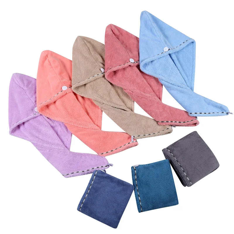 Custom print hair salon towels,hair dryer towel with logo front,turban towel microfiber hair wrap towels super absorbent