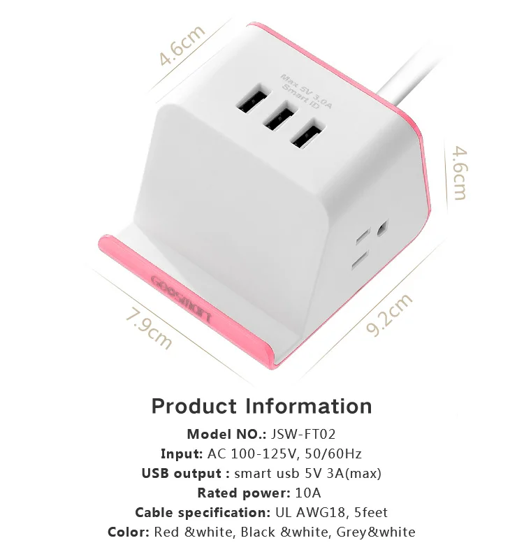 
electric extension Wireless charging station for multiple devices 