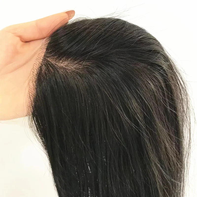 Wholesale 4*4 Lace Closure Top Quality Human Hair Frontal Lace Closure Silk Base Closure For Wigs In Stock Ready To Ship