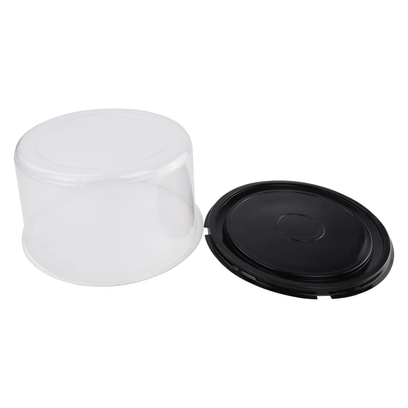 Custom shape logo color materials thermoforming plastic food grade transparent cake box