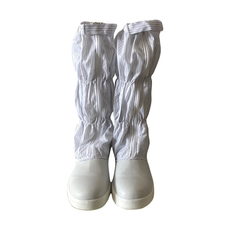 ALLESD Steel Toe White Stripe Design Different Size ESD Antistatic High-Top Shoes