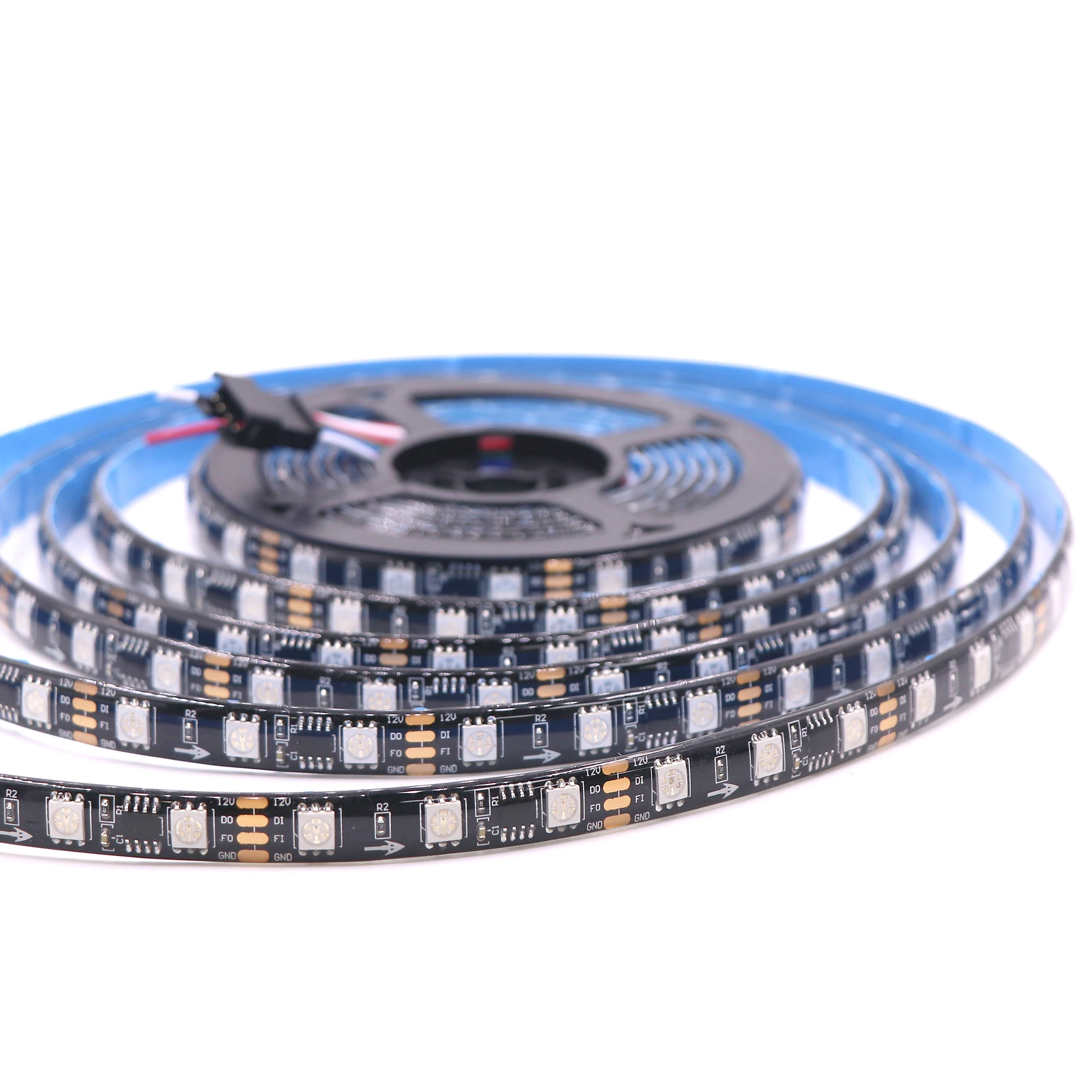 Decorative External Chip Colorful (Resume From Breakpoint) Dual-ended 10cm-RGB-3pin Male and Female Connectors 12/24V LED Strip