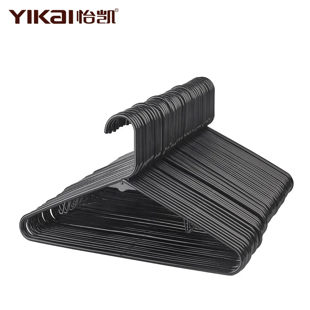Recycled PP Black Plastic Shirt Hanger Cheap Sale Plastic Vinyl Hanger