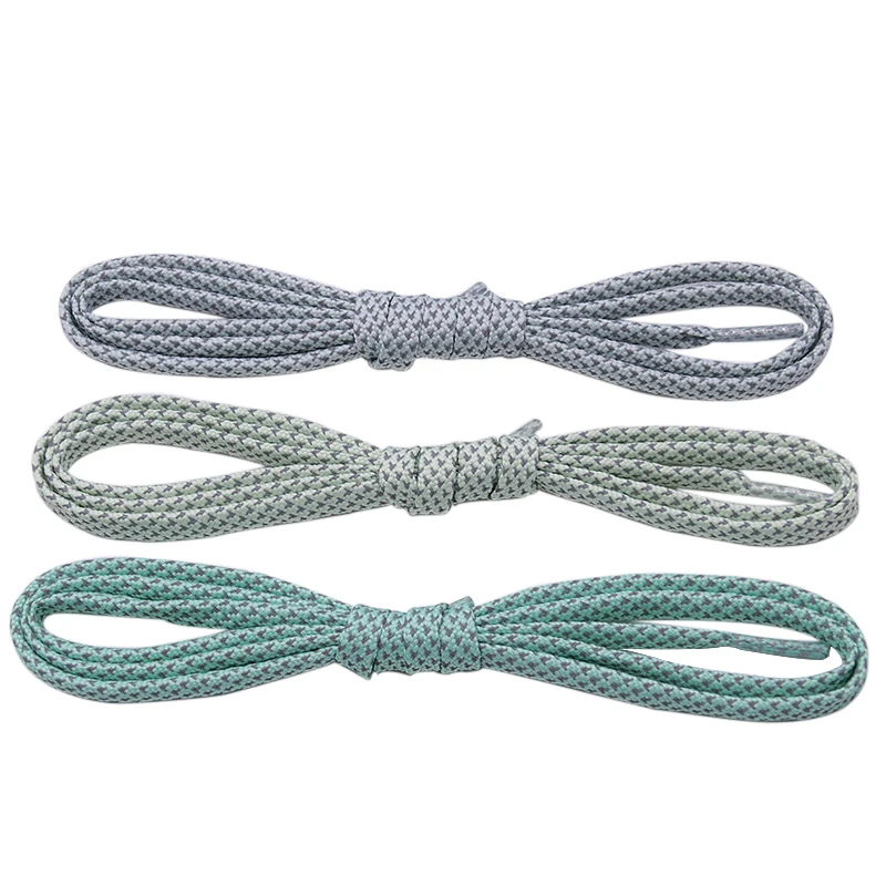 Weiou Manufacturer Custom Logo Reflective Shoe Laces High Reflex Flat Draw Cord For Air And 750 ,converses Shoes
