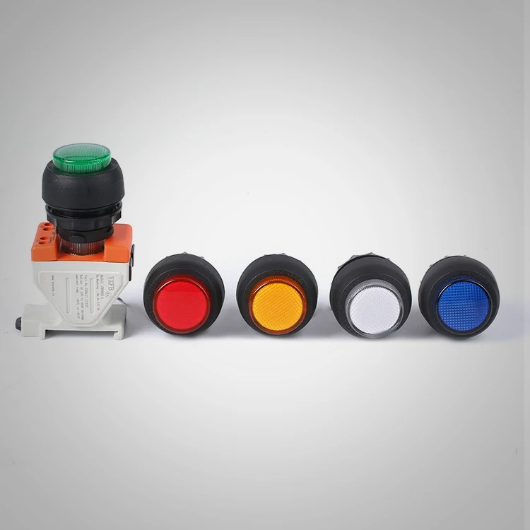 30mm 12v 24v 220v Red Yellow Green Blue White Led Plastic Indicator LightWaterproof Led Indicators