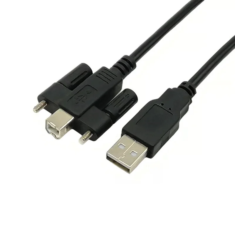 customized USB 2.0 Cable USB 2.0 A Male to B Male cable with screw for printer