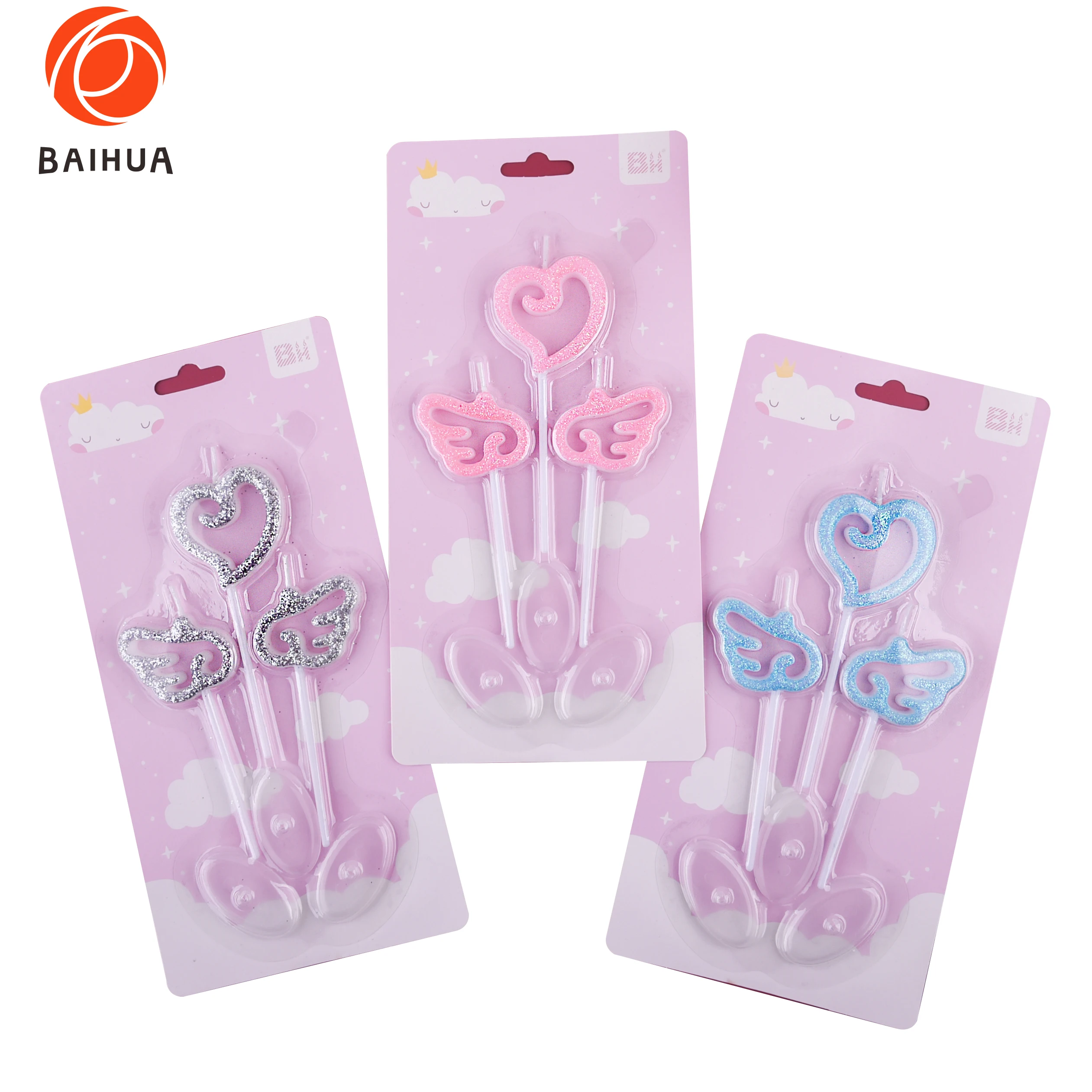 New Design Angel Wings Birthday Candle for kids