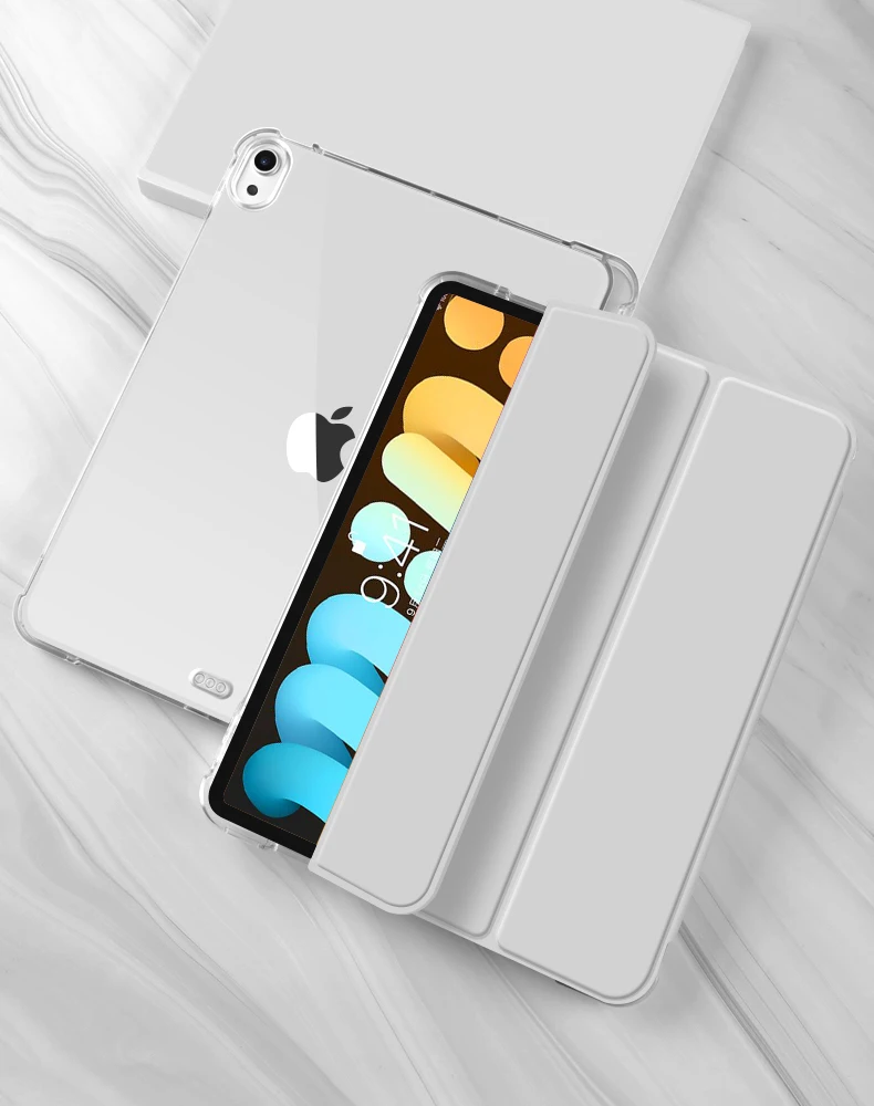 Мини 6-й полупрозрачный жесткий чехол из поликарбоната мягкий ТПУ для iPad mini 6 8 3 дюйма