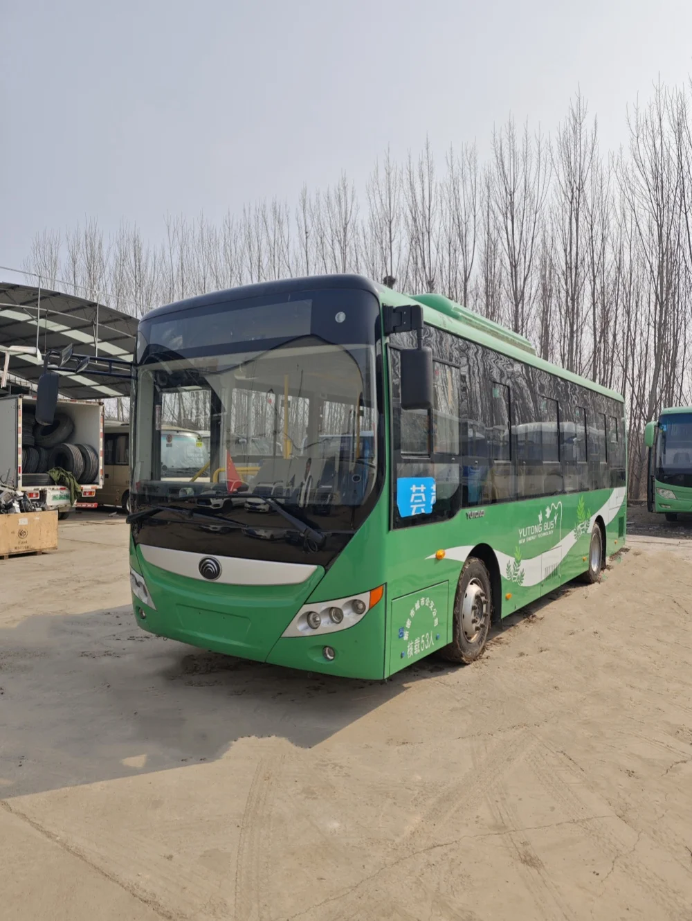 Wholesale Second-Hand Electric Rearview Mirror Used Bus Yu tong 53 Seats Battery Powered Electric Passenger City Bus For Sale