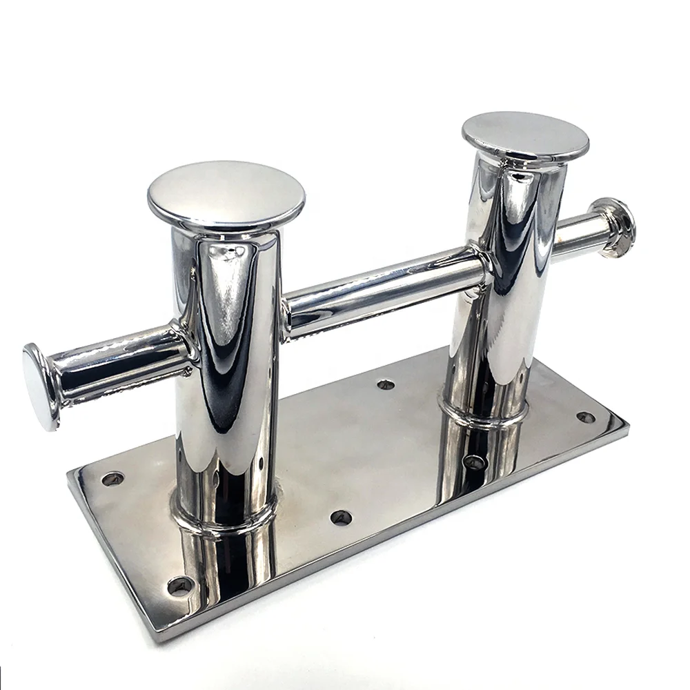 MARINE Hardware 316 Stainless Steel Double Cross Bollard Mooring Yacht Bitt Cleat For Sailboat