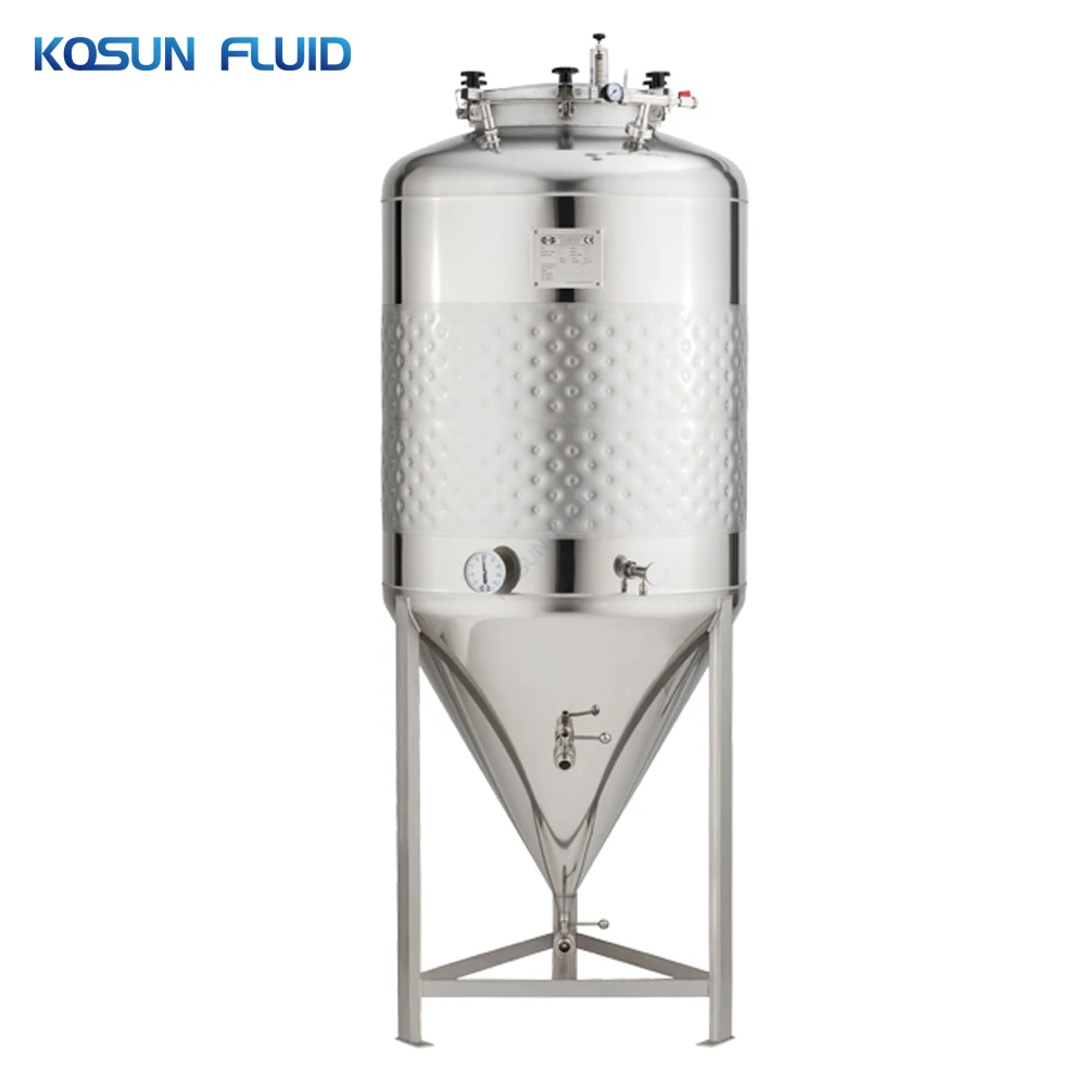 KOSUN 3000l Beer Fermenter Ethanol Production Plant Heated Fermentation Tank 100-30000l