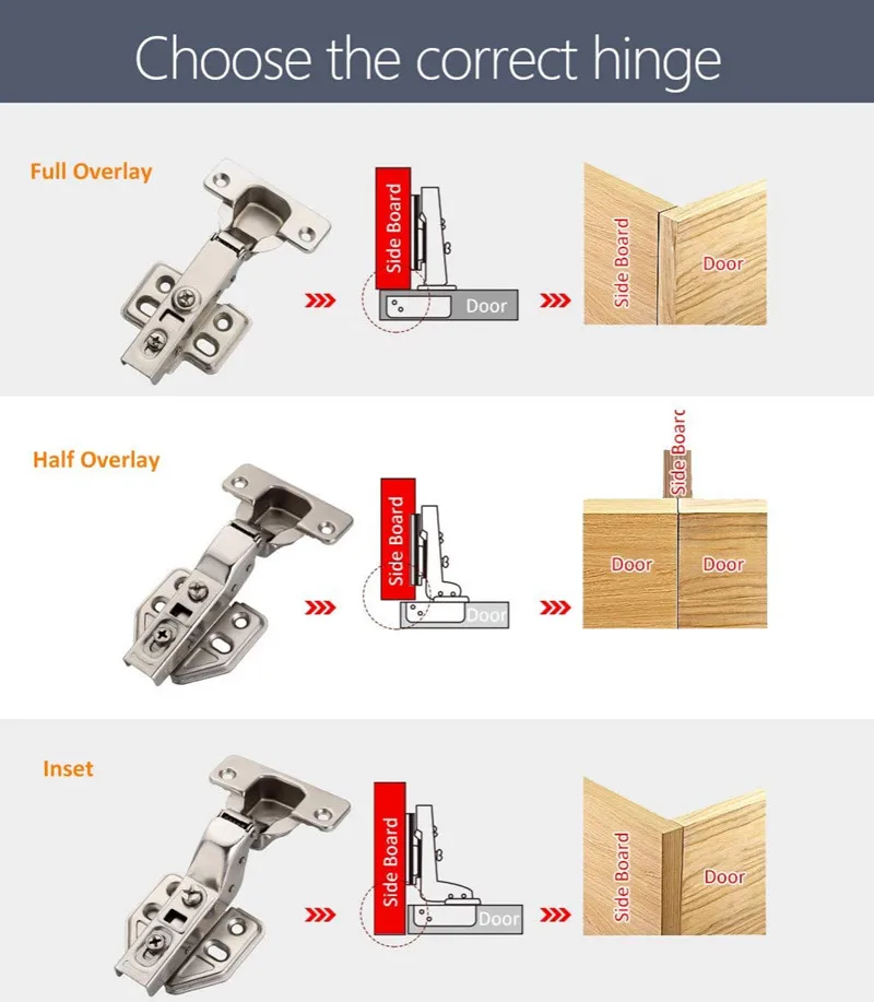 Hot sale 105 Degree hydraulic kitchen hinges with soft close wood cabinet door furniture hinge