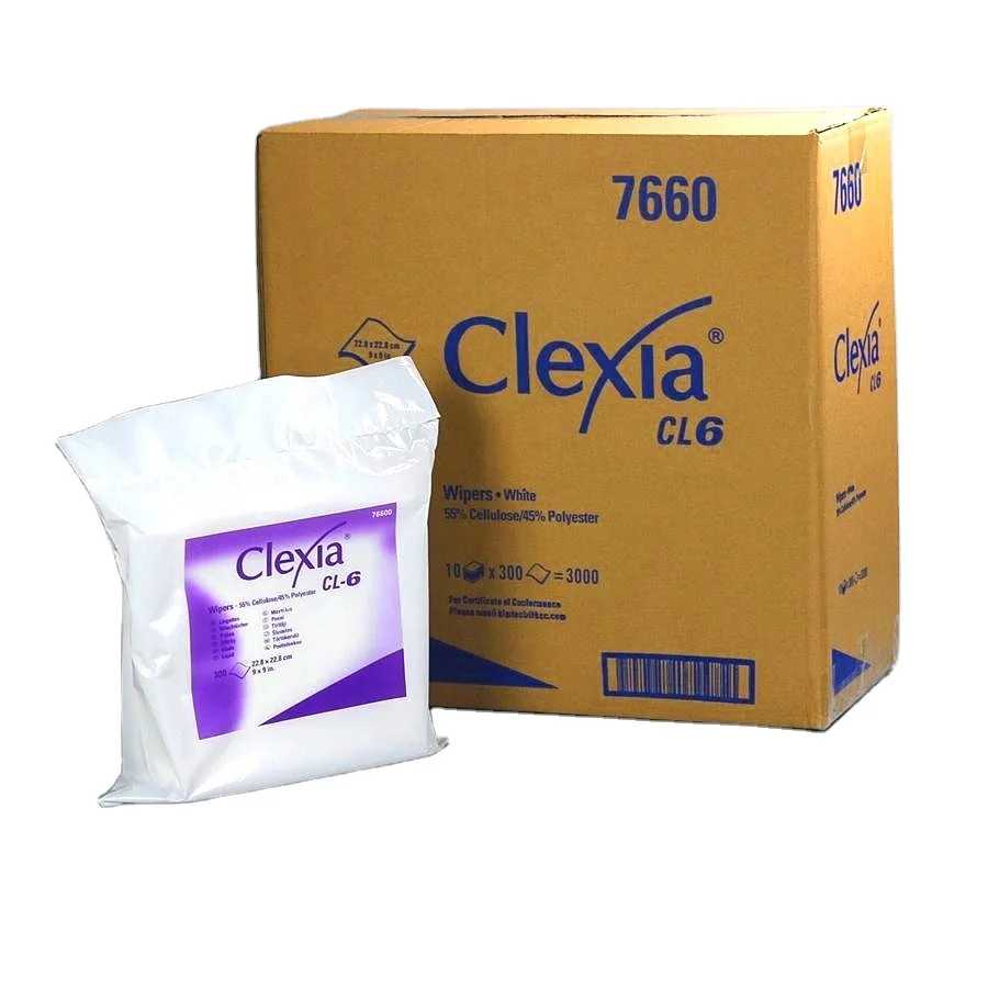 Нетканые одноразовые салфетки из целлюлозы и полиэстера Spunlace для чистки помещений