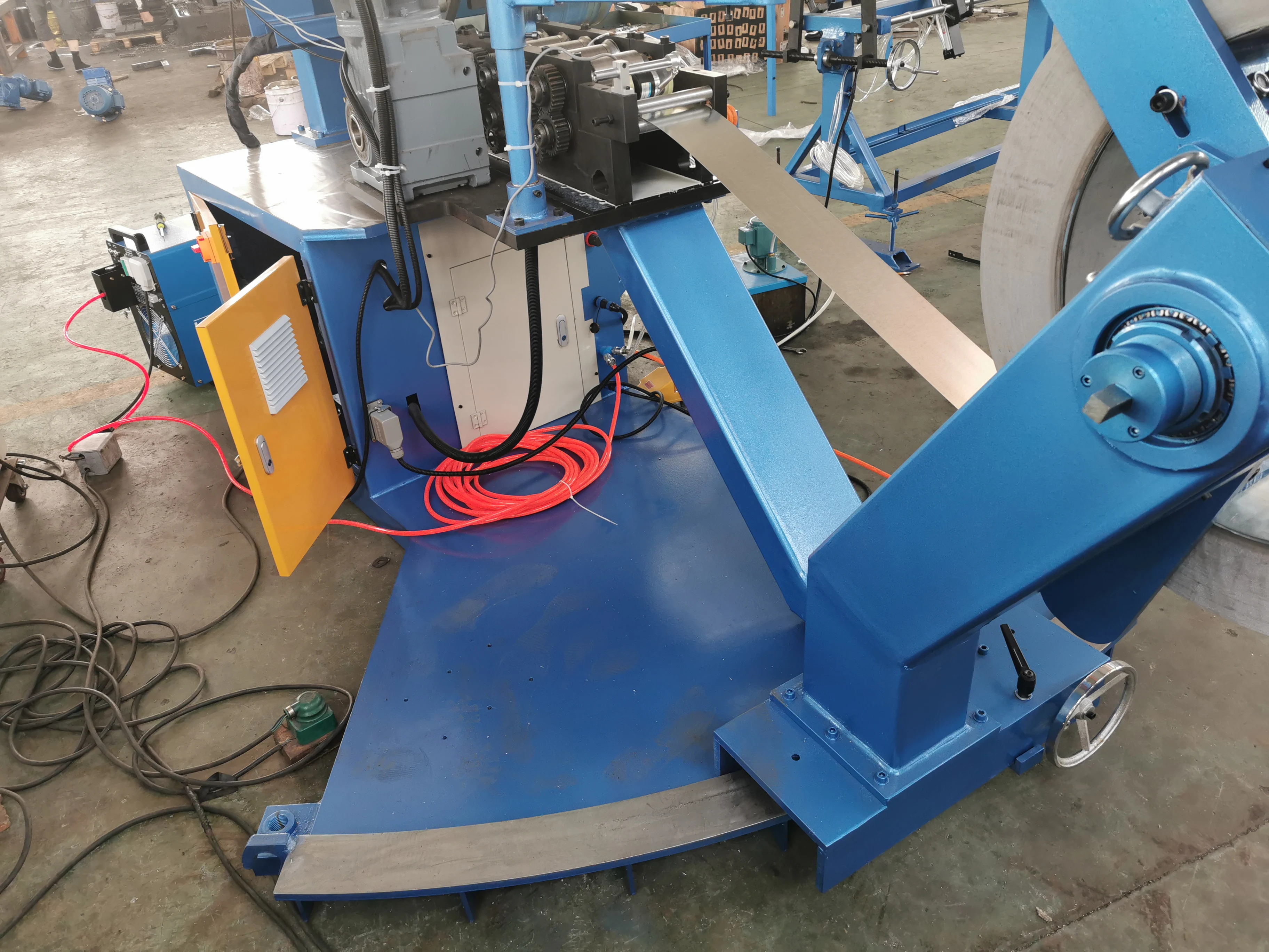 CNCColgar Spiral round ducting machine hvac duct making machine