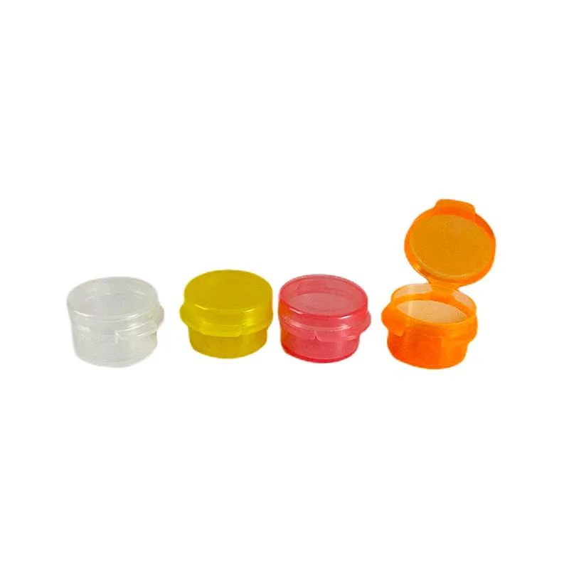 Hot Sell 10g 10ml Empty PP Round Mini Jar with Flip Cap Samples Jars Makeup Jar Case