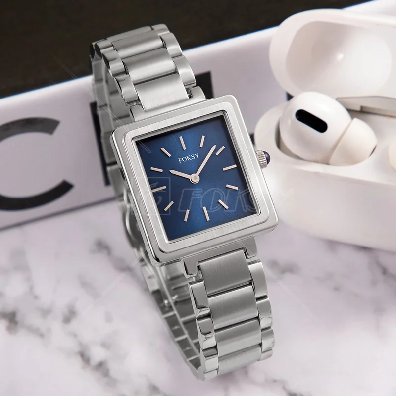 Модные женские брендовые ювелирные изделия из нержавеющей стали 316L золотые наручные Роскошные Кварцевые часы для девушек