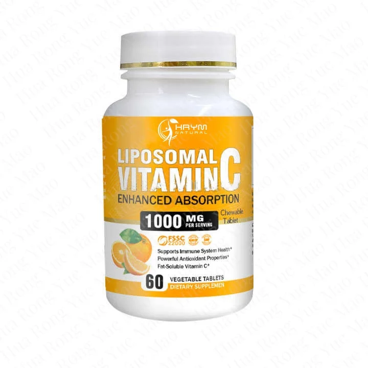 Oem Natural Vitamin C Tablets 500mg 1000mg Supplement Hyaluronic Acid Collagen, Collagen Pour Peau Et Vitamine C Capsules