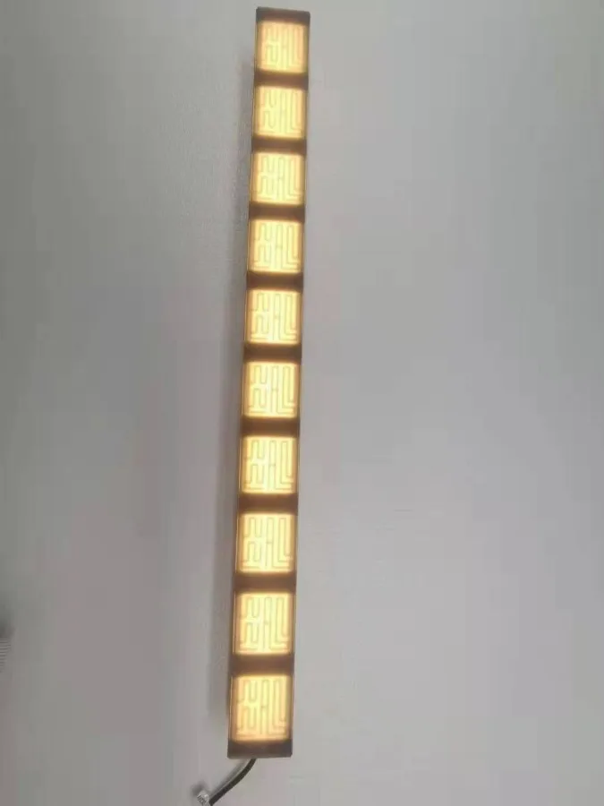 Square Park Strip tile light with pattern logo and line tile light emitting tile light