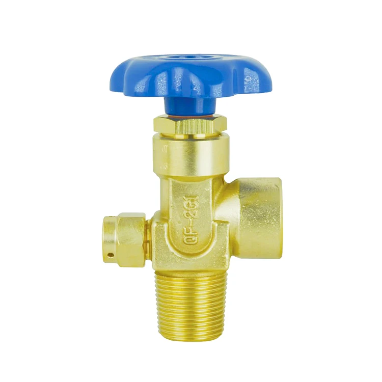 Ningbo Fuhua Factory SiAN Brand Customizable Air Flow Control Valves Gas Brass Air Valve Medical Oxygen Cylinder Valve QF-2G1
