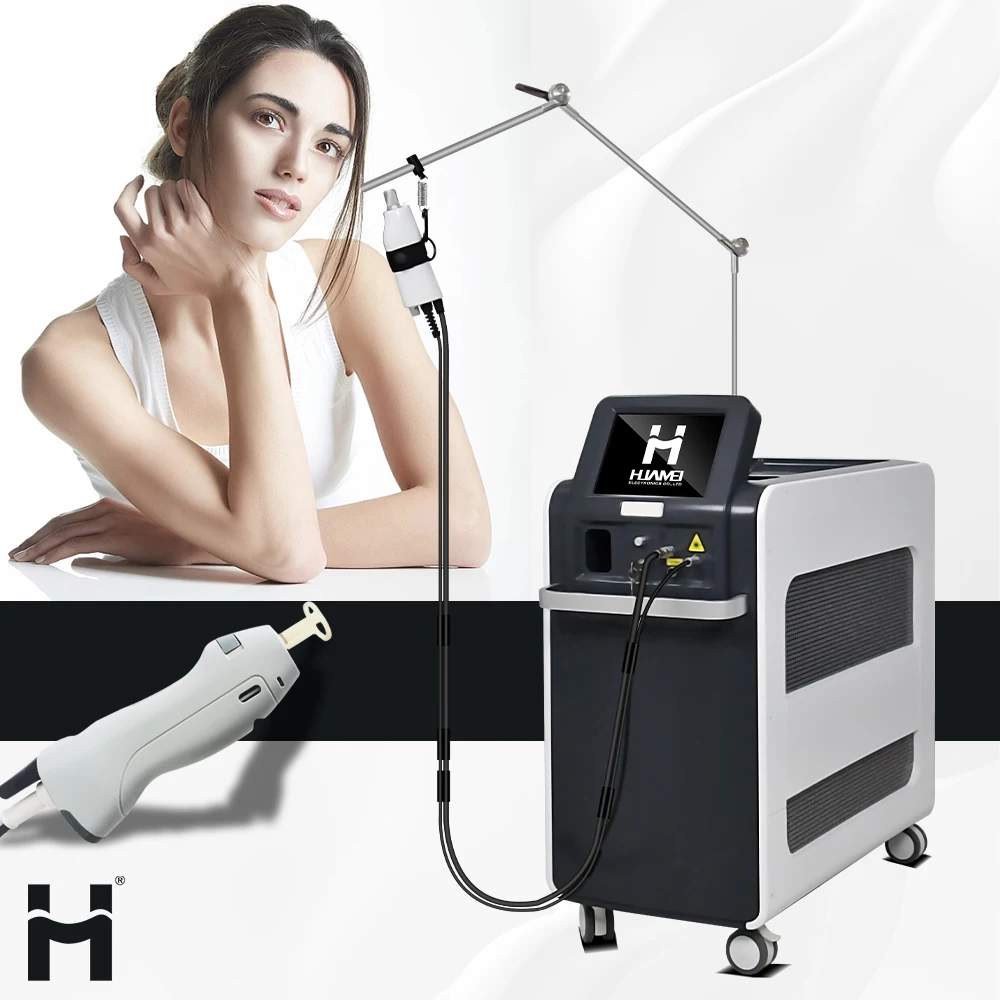 HUAMEI New Arrival Long Pulse 755nm 1064nm Nd Yag Alexandrite Laser Hair Removal Machine