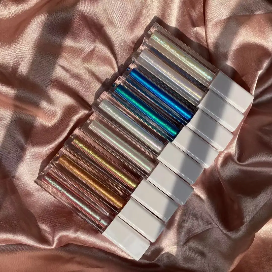 Оптовая продажа косметика блестящие жидкие тени для век пигмент блеск свободные хамелеон хромированные на