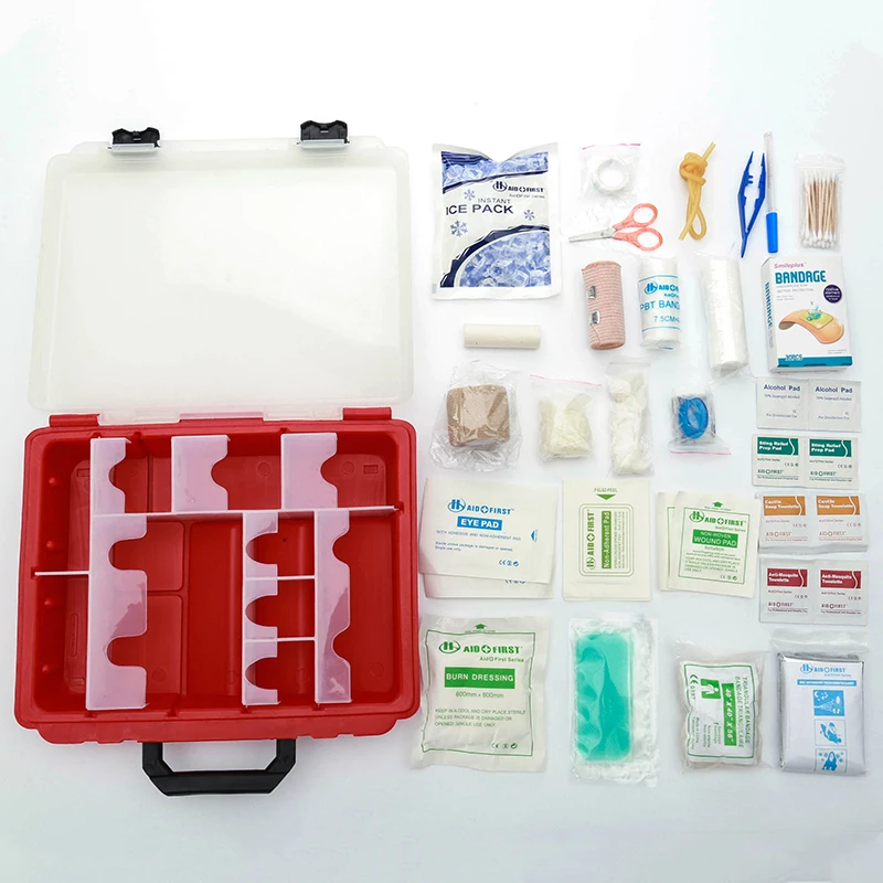 home emergency medical box  plastic family first aid box for home