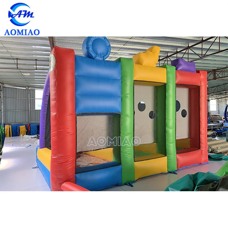 Crazy 3 in 1 Carnival Inflatable Sport Games Stall Inflatable Basketball Baseball Darts Games