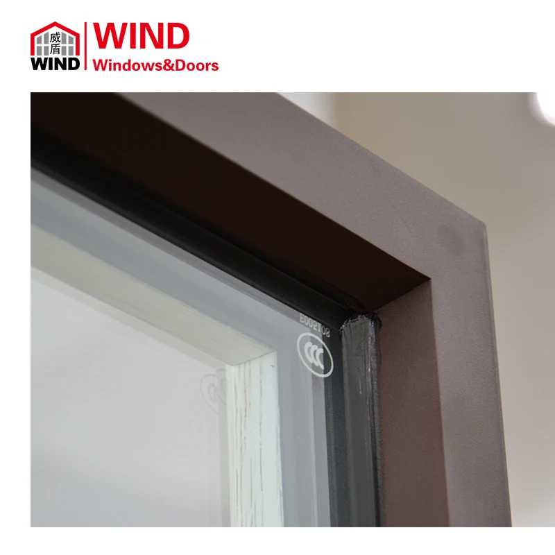 WIND is a hot seller. It can be equipped with modern design aluminum clad wood windows with excellent thermal insulation