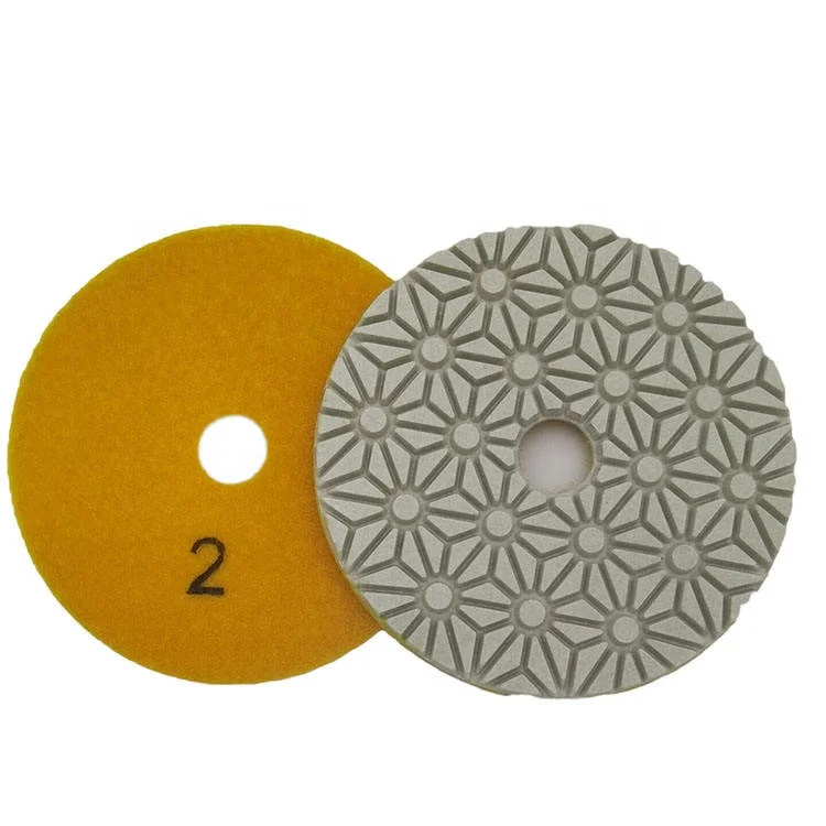 4 inch 3 Steps Diamond Polishing Pads Tools For Stone concrete tile