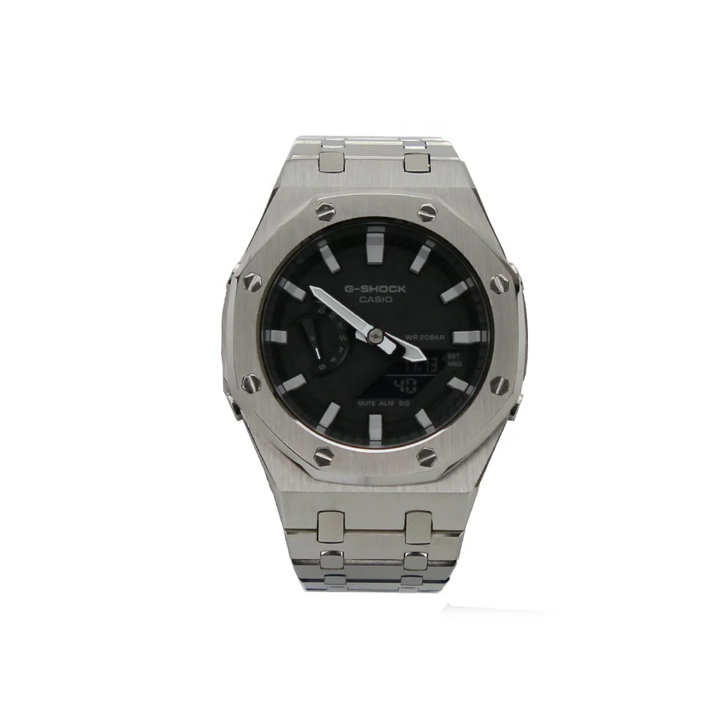 New Arrivals Top Quality Modification Replacement Gshock GA2100 316L Stainless Steel Case and Bracelet For GA2100 (1600400154345)