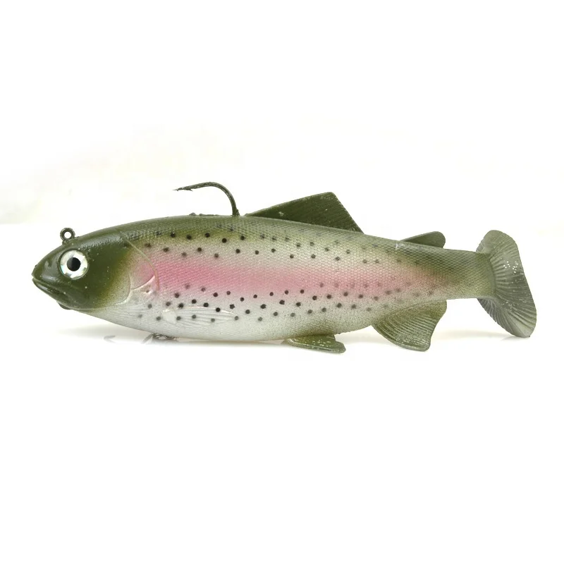 137g/19cm Heavy Green Simulation Deep-Sea Big Fish Spotted Lure Soft Fishing Bait