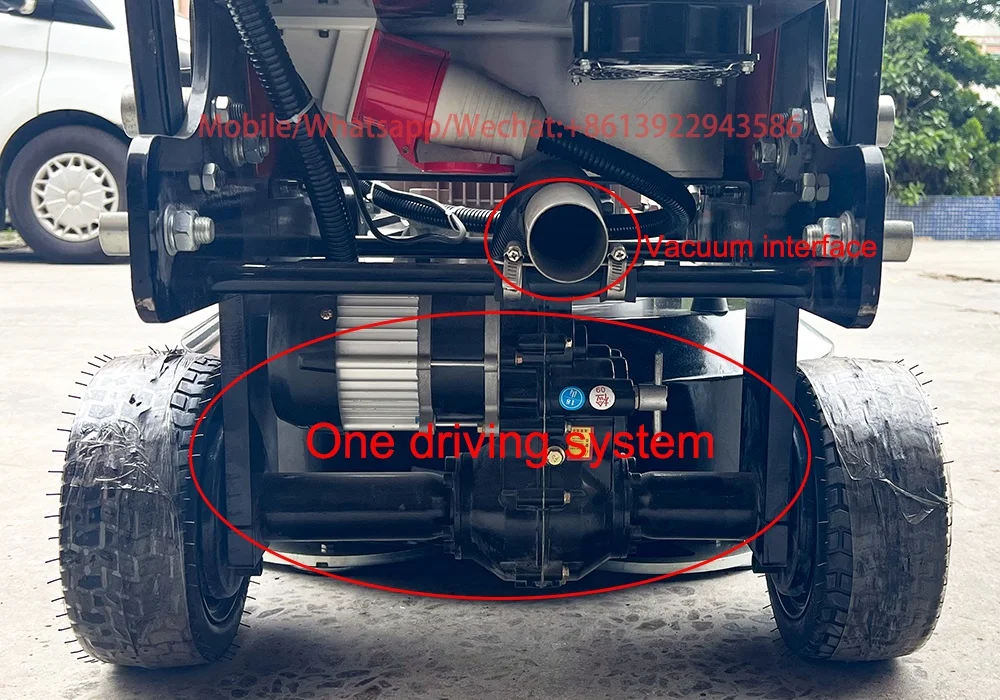 Red Color 12 Heads Epoxy Terrazzo Marble Concrete Floor Self-propelled Grinder Planetary Floor Grinding Machine