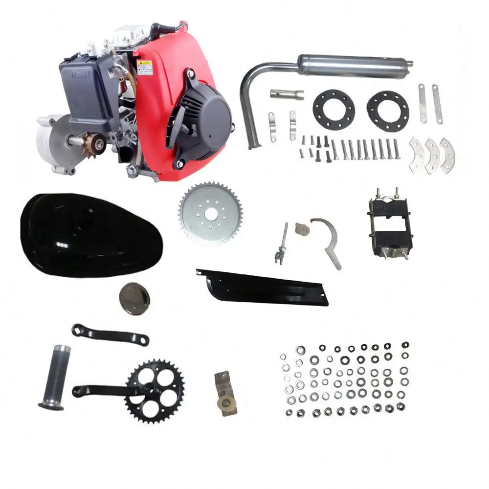 Gas powered powered 49cc 4 stroke motorized bicycle engine kit for motor bike