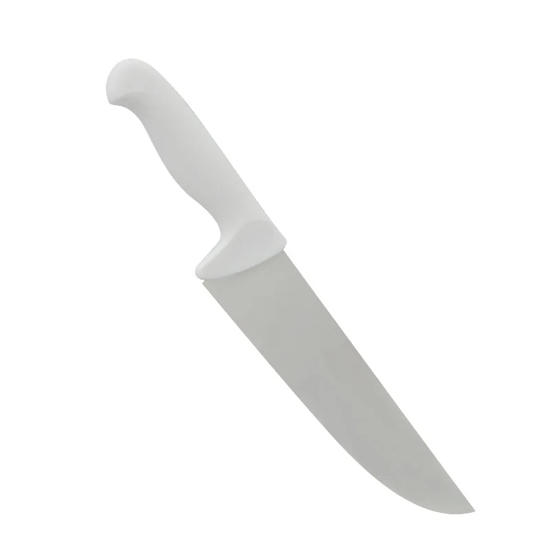 Hot Sales 3CR13 Stainless Steel butcher chef knife with White Plastic Handle