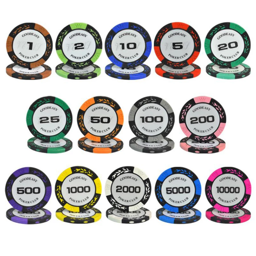 14 грамм глиняные покерные чипы на заказ Техасский Холдем, чипы пустые нумерованные, керамические чипы алюминиевый корпус на заказ