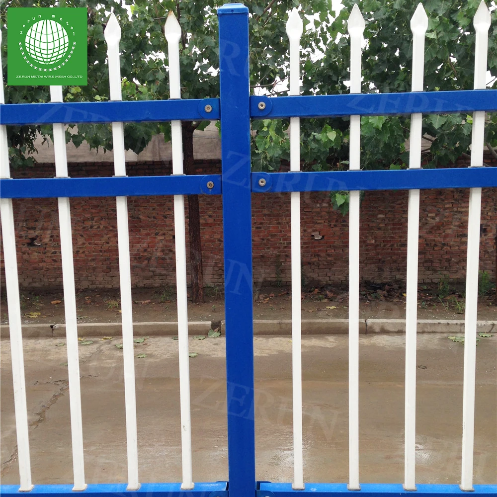 2023 New Design Cheap Wrought Iron Fence Panel / Aluminum Metal Picket Ornamental Fence