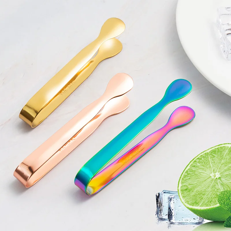 Hot Selling Mini Serving Small Tongs Stainless Steel 304  Sugar Cube Ice Tongs for Tea Party Coffee Bar Kitchen