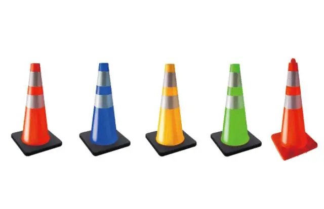 2023 New Products Collapsible Retractable Safety Yellow Traffic Cones With Reflective