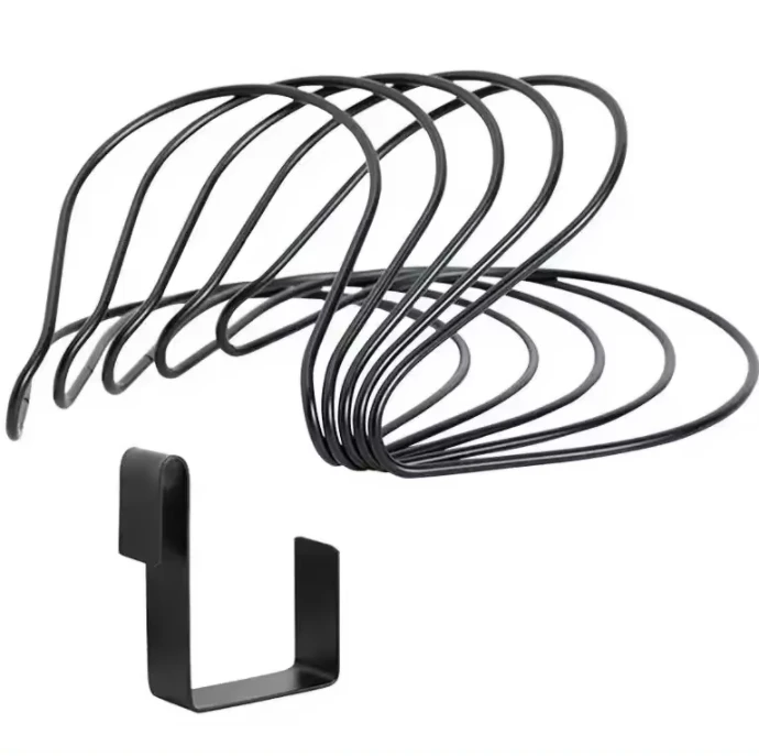 Closet wall towel bag display hanger metal folding 5 layer scarf tie hat rack organizer