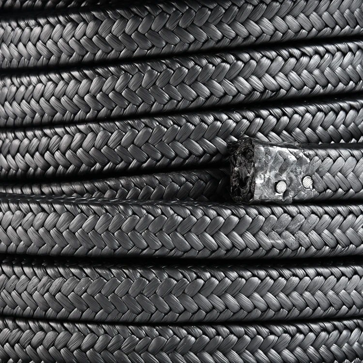 Графитовая упаковочная втулка пропитанная ПТФЭ 5 мм