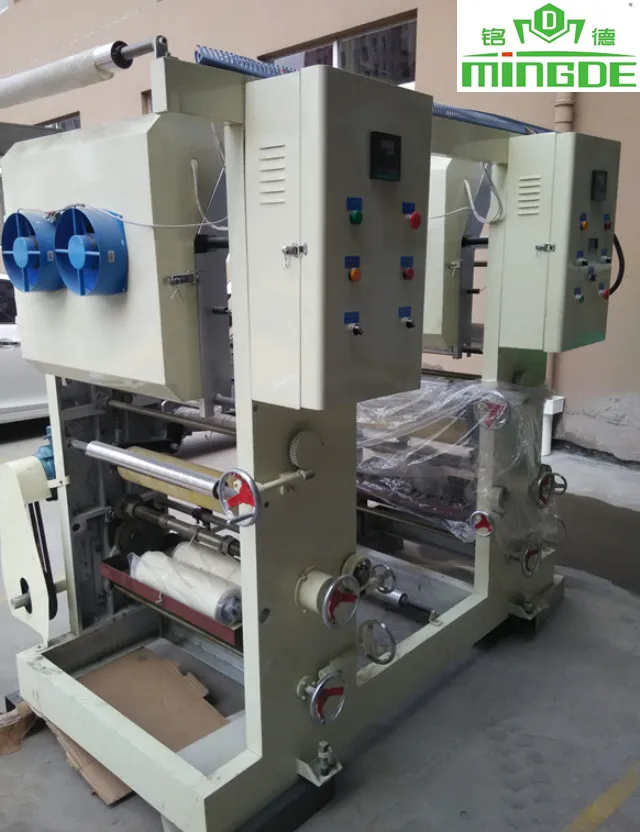 New Automatic Multicolor Flexo Printing Machine 5 Color Paper Label Flexographic Printer Machine with Slitting Device