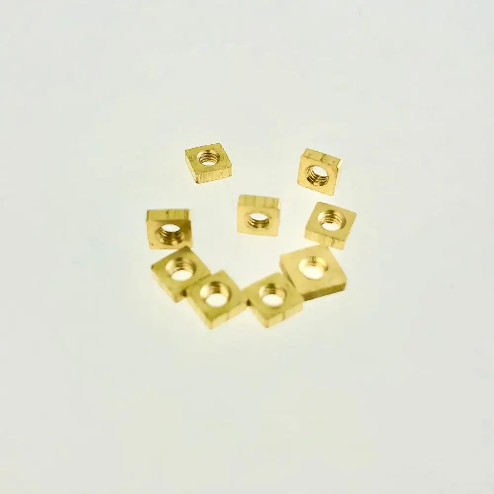 
High quality Brass Copper Thin Square Nut Wholesale Made in China 