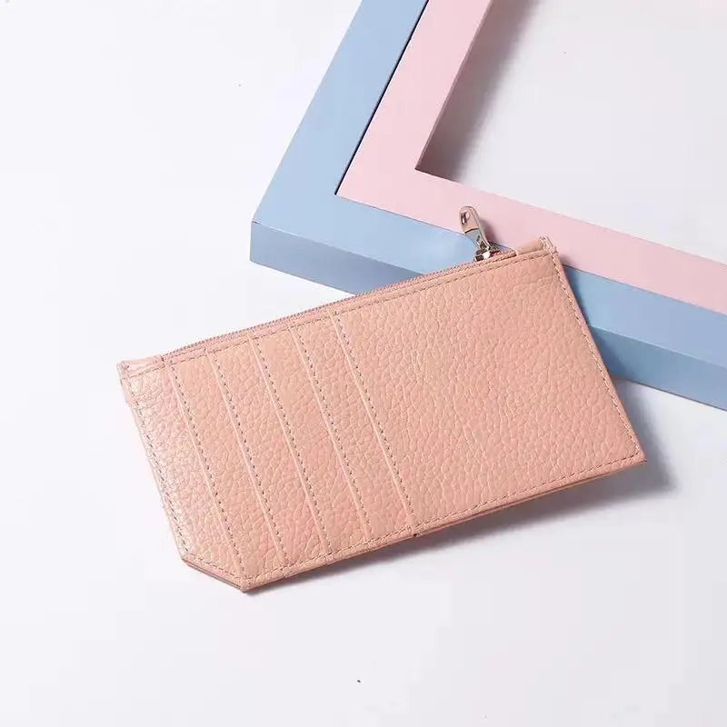 Genuine leather  wallets leather purse leather coin purse  with good quality  factory price shenzhen lily cheng