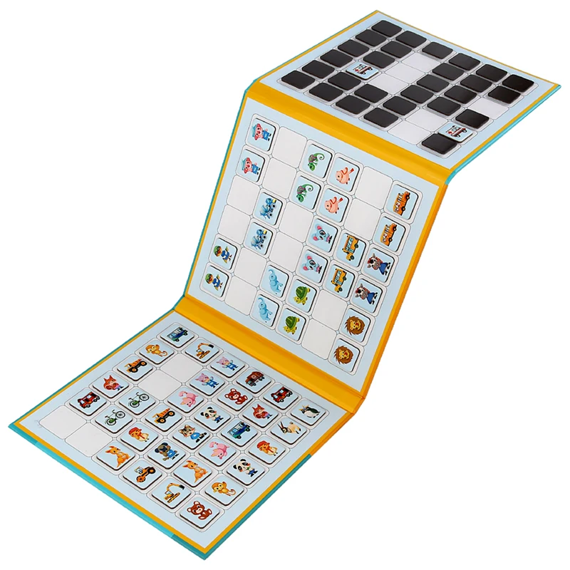 2023 New Interactive Desktop Game Kids Puzzle Logic Thinking Training Magnetic Board Sensory Features PC Material Supplied Bag