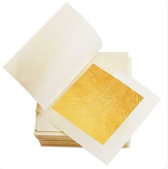 24K 99% Chinese Genuine Real Gold Sheets Beauty Cosmetics Cake Baking 24K Edible Gold Leaf Foil Paper